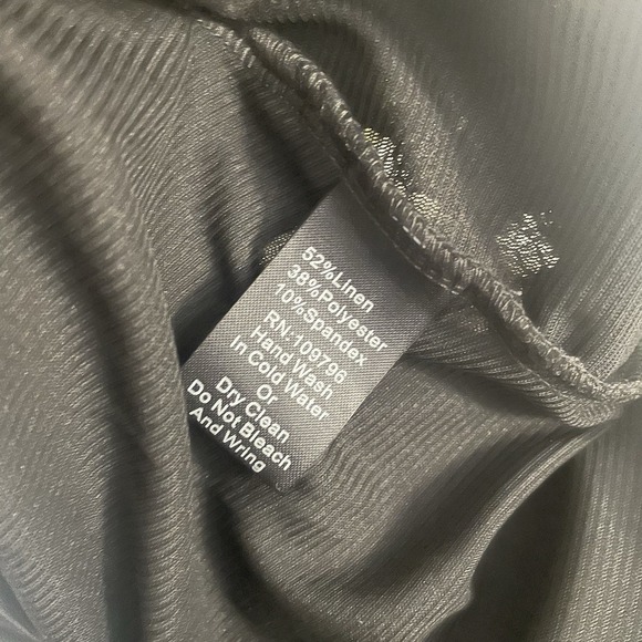 VTG PRETTY ANGEL Sz M Black Lace Trim Side Slits Tunic Top Whimsigoth Patchwork - Picture 12 of 12